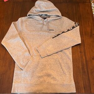 Burton Men’s Gray Heather Snowboarding Logo Hoodie Size S Outdoor Winter Sports